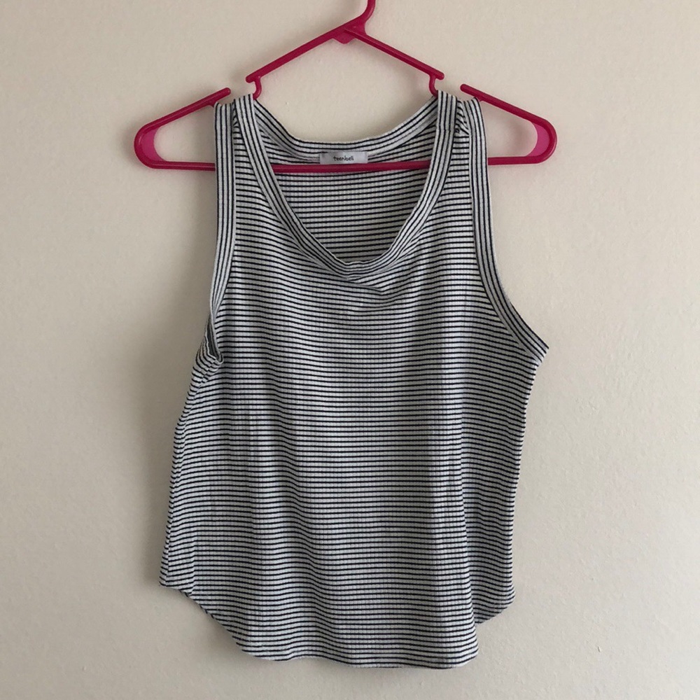 Black & White Striped Tank Top